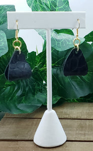 3D Sculpted Leather Earrings (TINY)