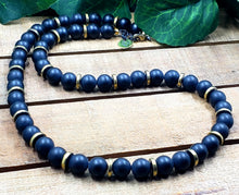 Load image into Gallery viewer, His TRIBE Necklace Matte Black Onyx - Men
