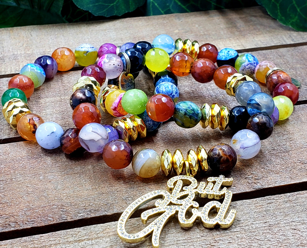 But God! Candy Coated Bracelet Set (3 piece) - Women